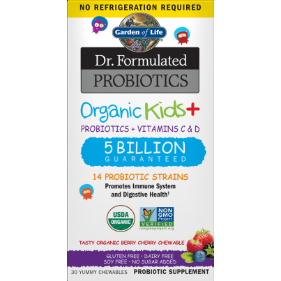 Garden of Life Dr. Formulated Organic Kids Probiotics 30 Chewables