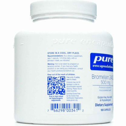 Pure Encapsulations Bromelain 2400 Dietary Supplement 500 mg Capsules