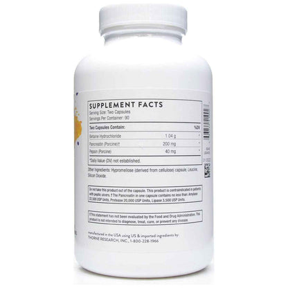Thorne Research Multi Enzyme Digestive Supplement 180 Vegcaps