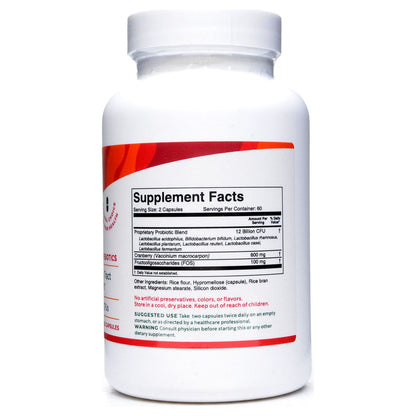 BioActive Nutrients Cranberry Probiotic with Prebiotics 120 Veg Caps - VitaBuy
