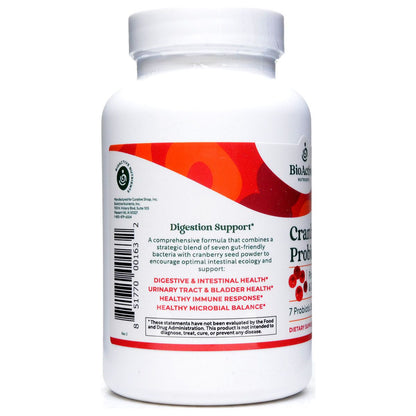 BioActive Nutrients Cranberry Probiotic with Prebiotics 120 Veg Caps - VitaBuy