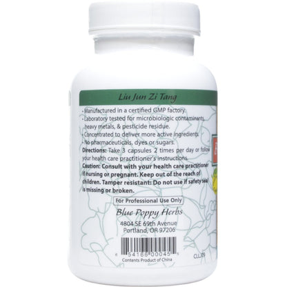 Blue Poppy Liu Jun Zi Tang Six Gentlemen Formula 120 Capsules - VitaBuy