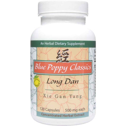 Blue Poppy Long Dan Xie Gan Tang Supplement 120 Capsules