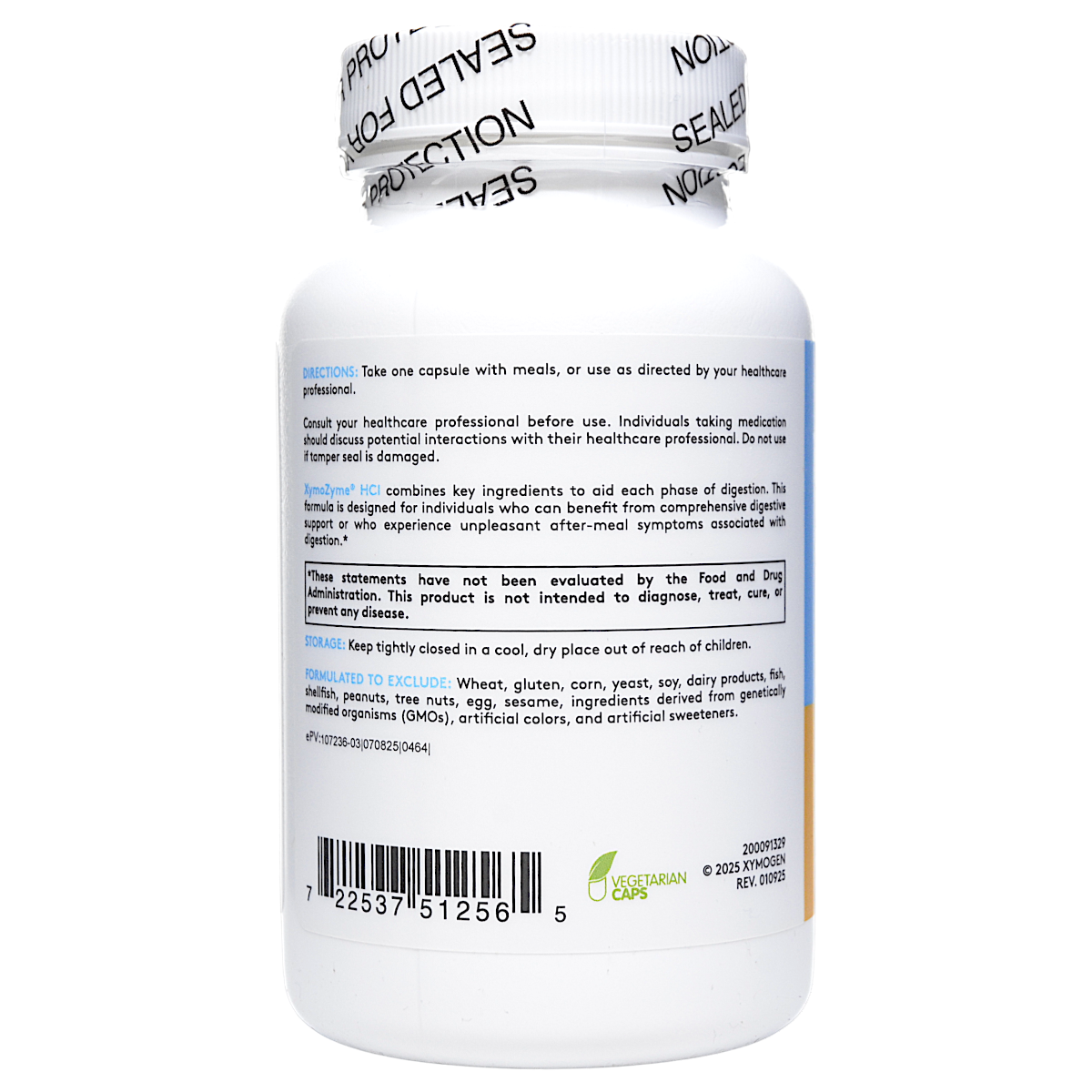 Xymogen XymoZyme HCL Digestive Support 90 Capsules