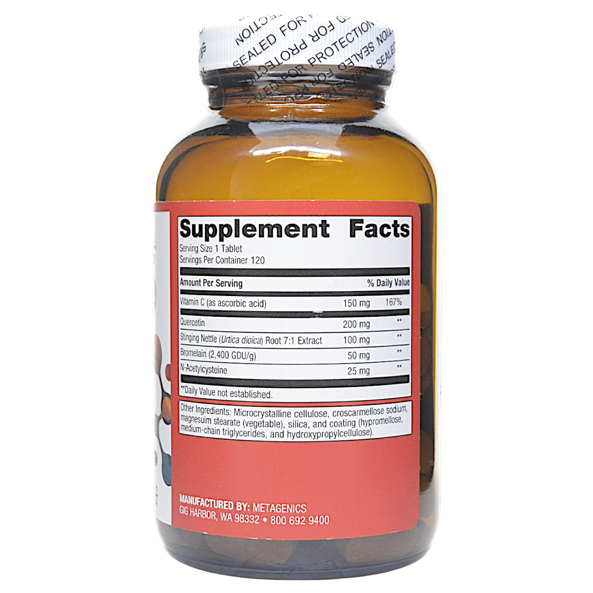 Metagenics Sinuplex Respiratory Support Supplement 120 Tablets