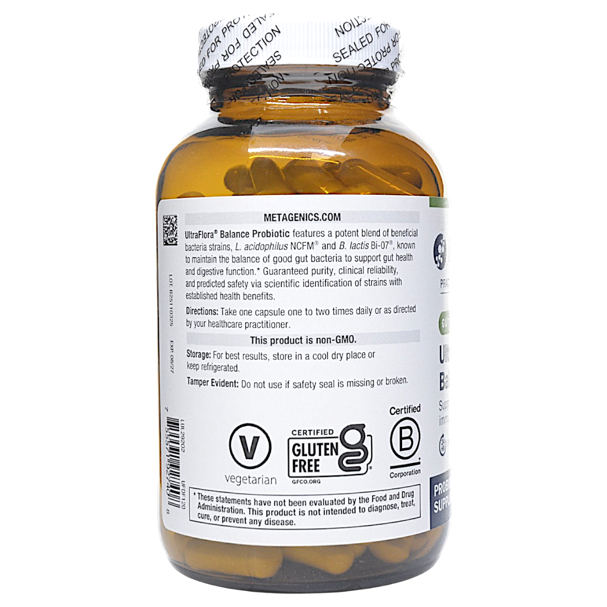 Metagenics UltraFlora Balance Daily Probiotic Digestive Support