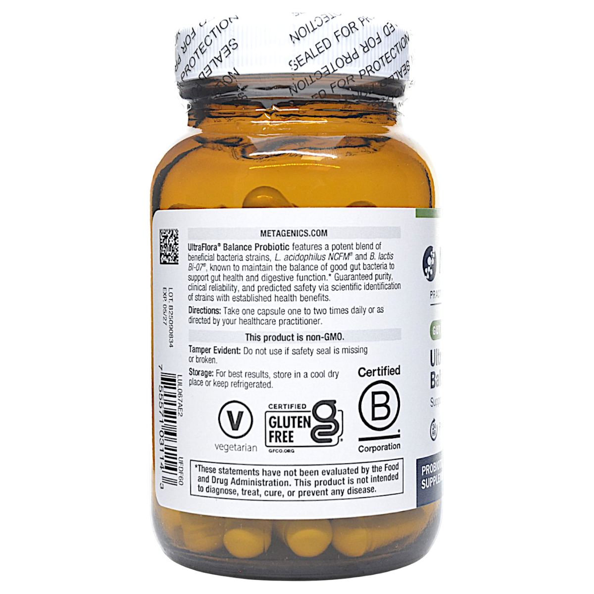 Metagenics UltraFlora Balance Daily Probiotic Digestive Support