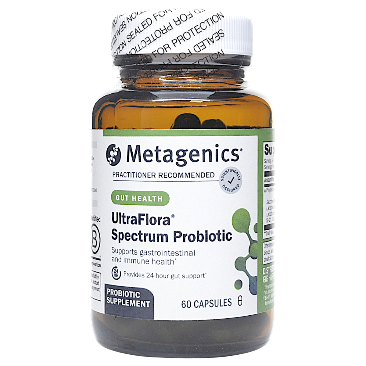 Metagenics UltraFlora Spectrum Probiotic Intestinal Microbiome Support