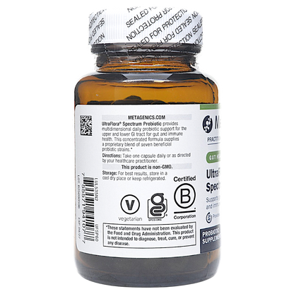Metagenics UltraFlora Spectrum Probiotic Intestinal Microbiome Support