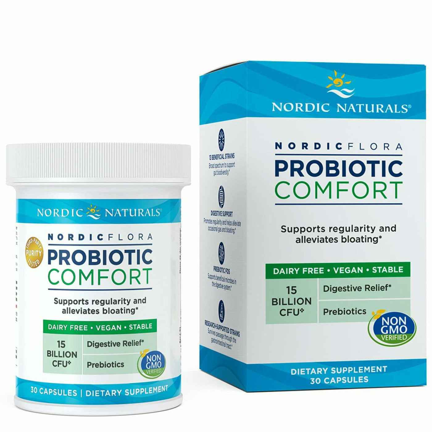 Nordic Naturals Nordic Flora Probiotic Comfort Supplement 30 Capsules