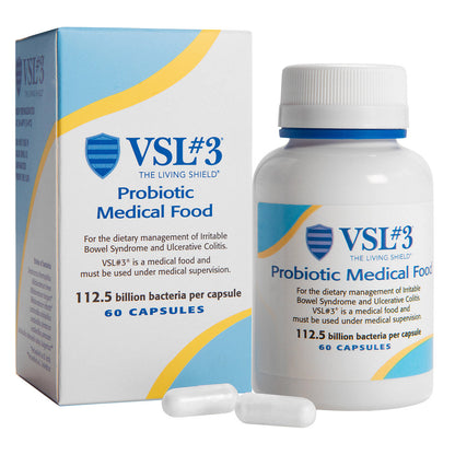 VSL#3 Probiotic Medical Food 112.5 Billion CFU 60 Capsules - VitaBuy