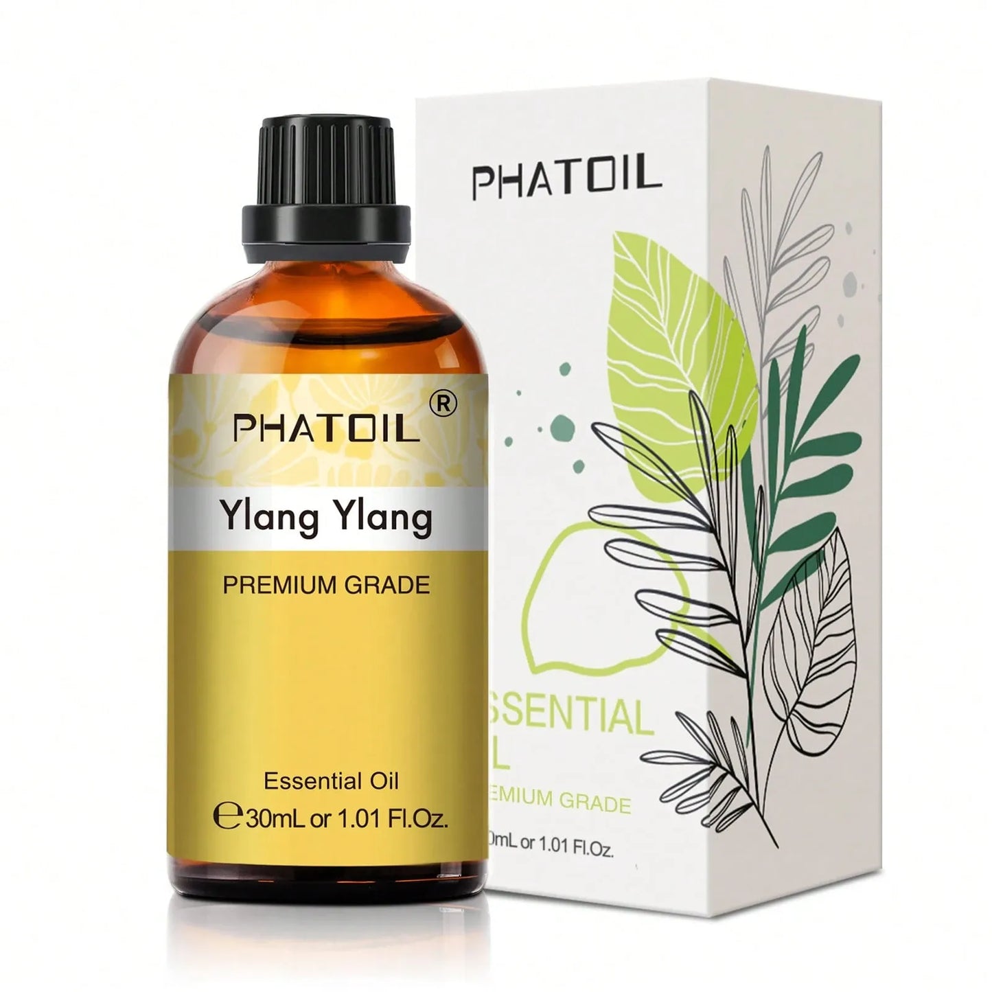 Premium Essential Oil 30ml Glass Bottle for Aromatherapy, Diffuser, Humidifier, Soap & Candle Making