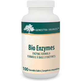 Seroyal Genestra Bio Enzymes Chewable Tablets 100 Count Peppermint