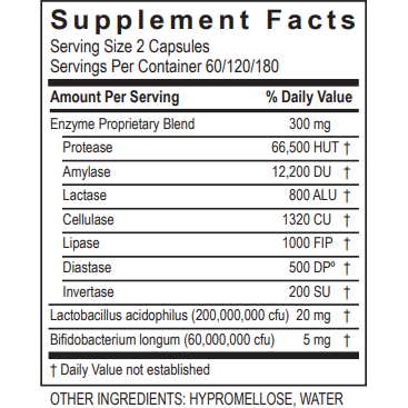 Transformation Enzyme DigestZyme Digestive Enzyme Probiotic Supplement Capsules - VitaBuy