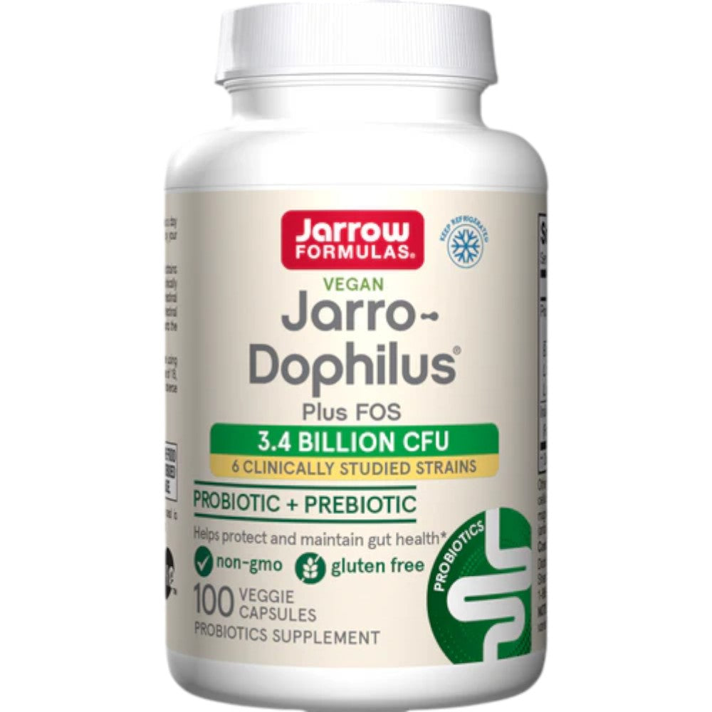 Jarrow Formulas Jarro-Dophilus + FOS Probiotic Supplement 100 Caps - VitaBuy