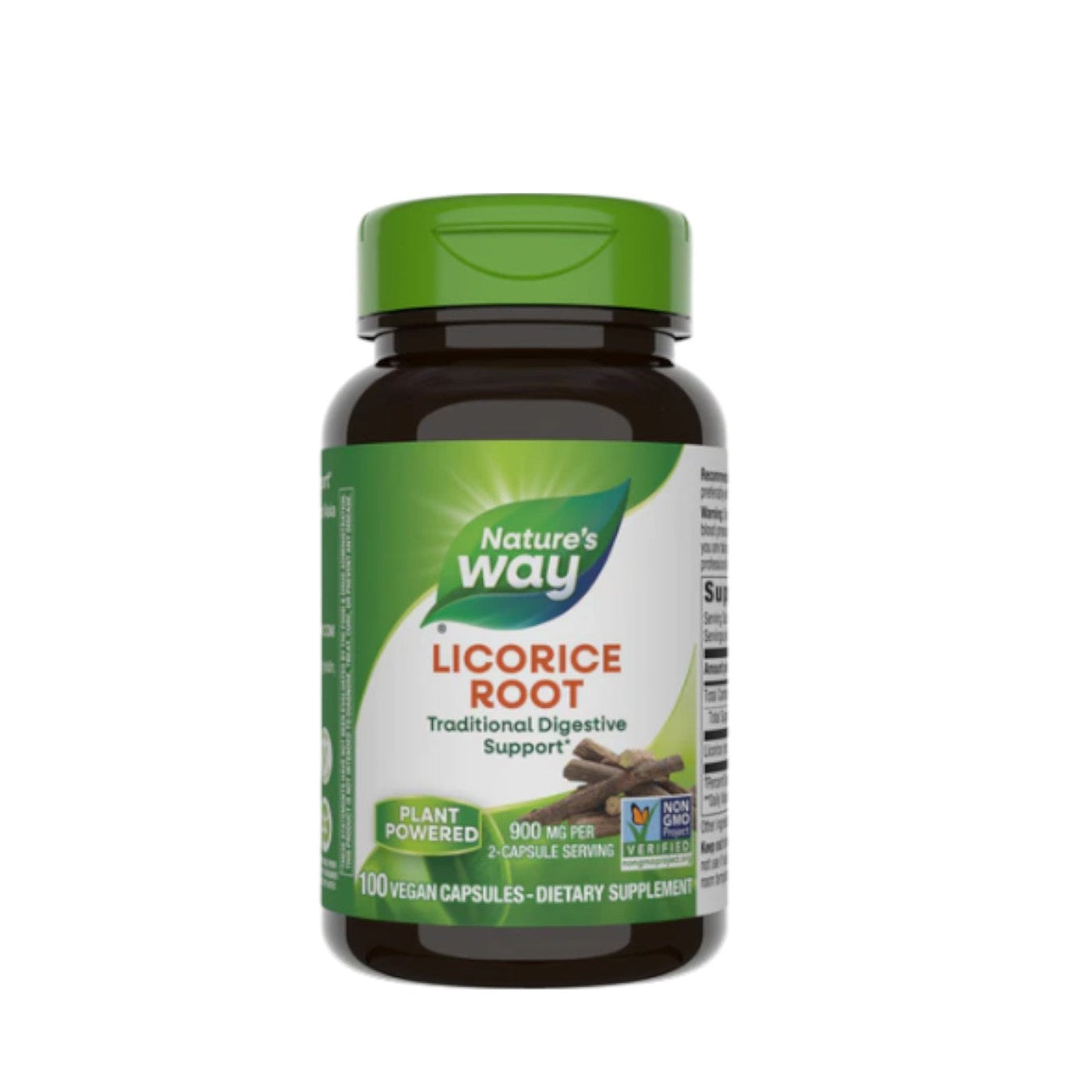 Nature's Way Licorice Root Herbal Supplement 450mg 100 Capsules - VitaBuy