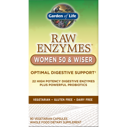 Garden of Life RAW Enzymes Women 50 & Wiser 90 Capsules - VitaBuy