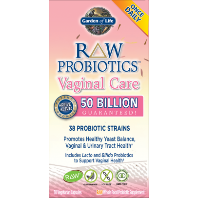 Garden Of Life RAW Probiotics Vaginal Care 30 Vcaps - VitaBuy
