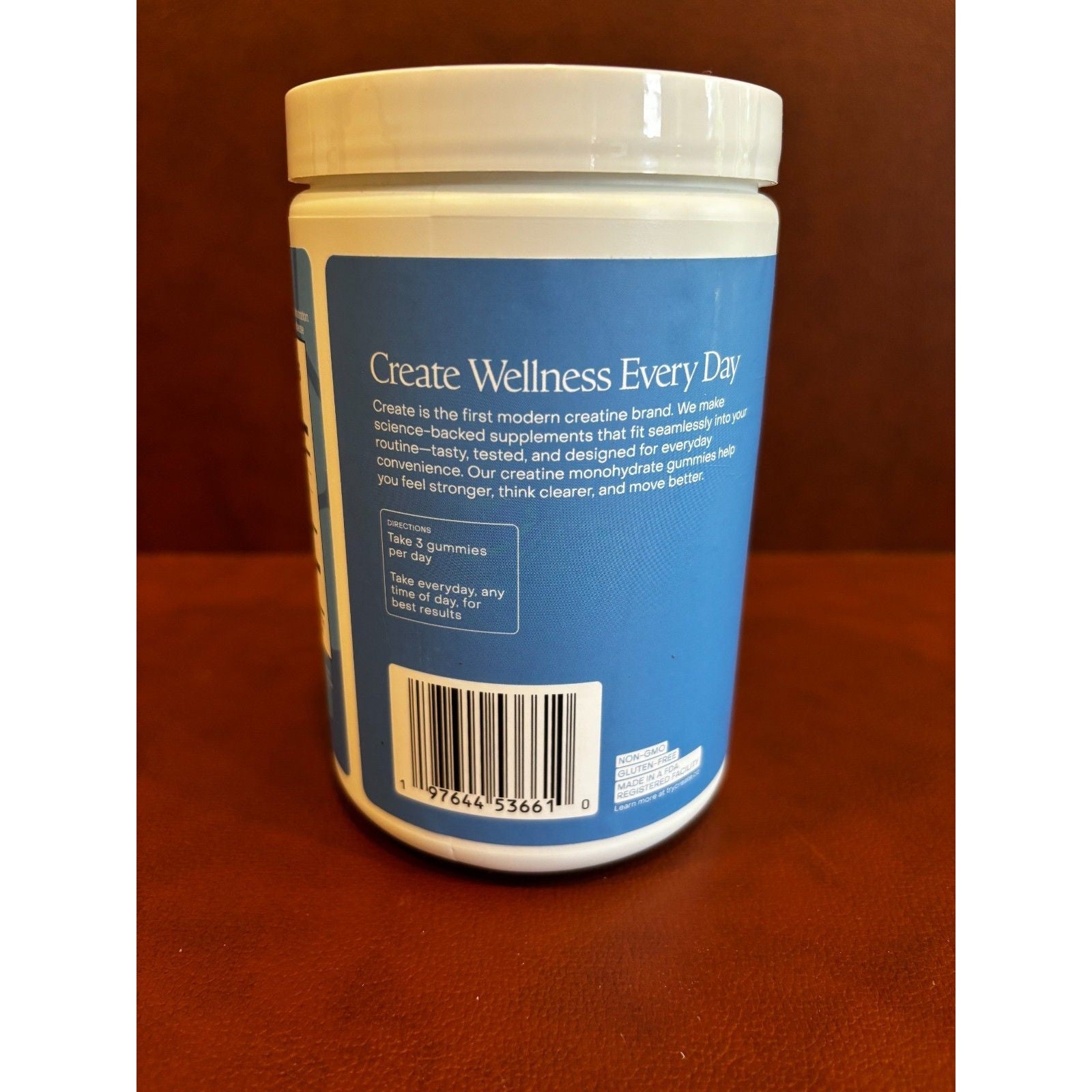 Create Creatine Gummies 90 Count Fruit Flavored Supplement