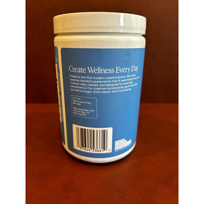 Create Creatine Gummies 90 Count Fruit Flavored Supplement