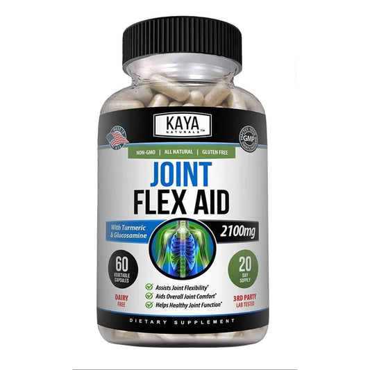 Kaya Naturals Triple Strength Joint Support Glucosamine Turmeric MSM Supplement 60ct