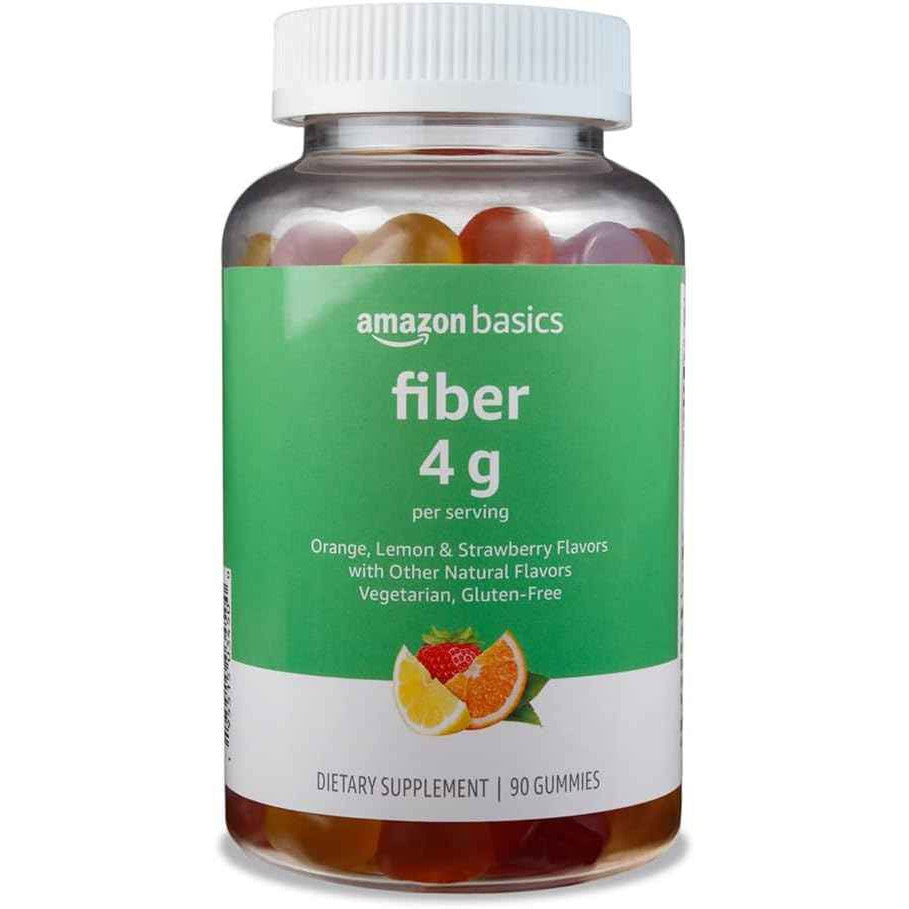 Amazon Basics Soft Fiber Gummies for Digestive Health 90 Count