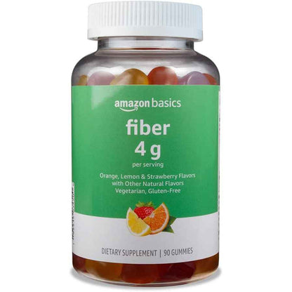 Amazon Basics Soft Fiber Gummies for Digestive Health 90 Count