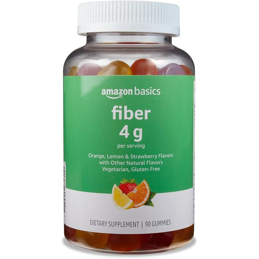 Amazon Basics Soft Fiber Gummies for Digestive Health 90 Count
