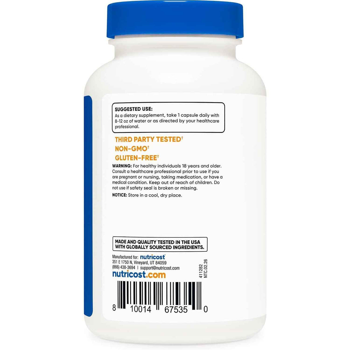 Nutricost NAC Immune and Respiratory Support Capsules