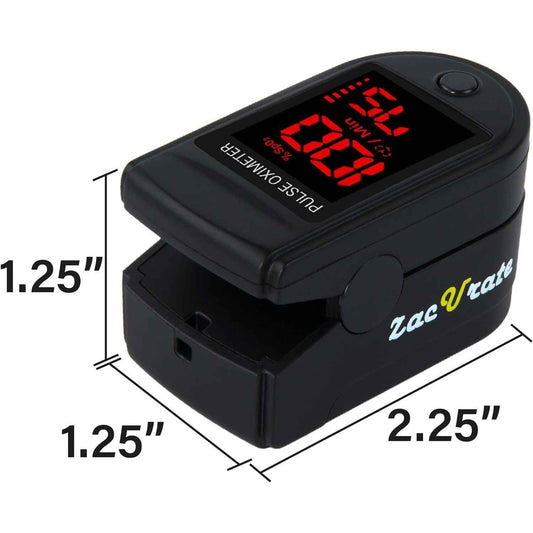 Zacurate 500 Series Fingertip Pulse Oximeter Blood Oxygen Monitor OLED Display with Silicon Cover