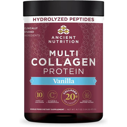 Ancient Nutrition Multi Collagen Peptides Powder Unflavored 45 Servings