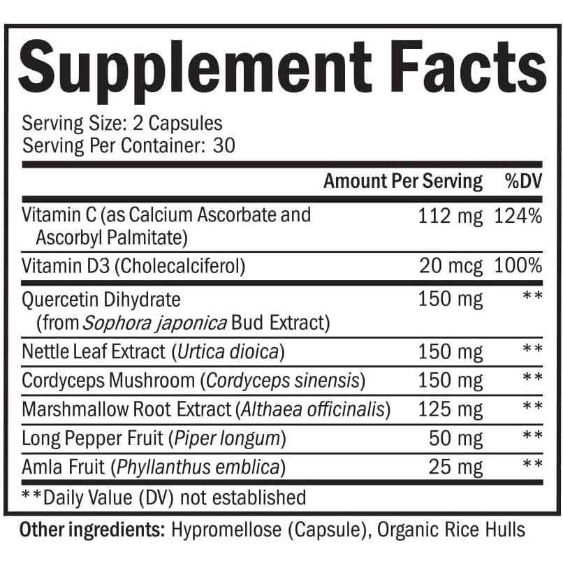 BioSchwartz Lung Detox Respiratory Immune Support Formula Capsules