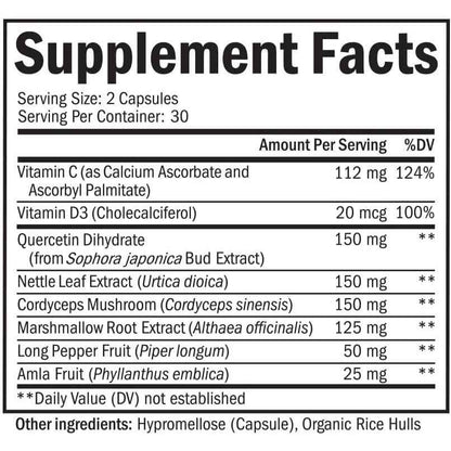 BioSchwartz Lung Detox Respiratory Immune Support Formula Capsules