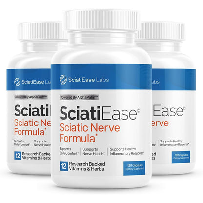 SciatiEase Sciatic Nerve Health Support Supplement 120 Count