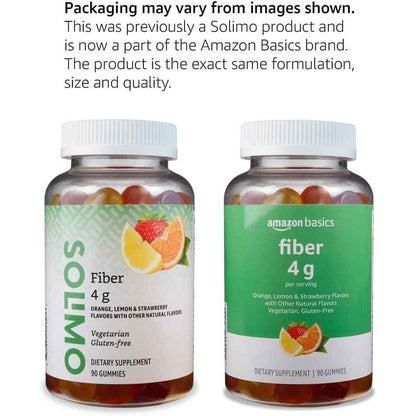 Amazon Basics Soft Fiber Gummies for Digestive Health 90 Count