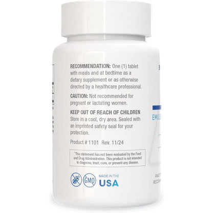 Biotics Research A.D.P. Emulsified Oil of Oregano herbal supplement, 50mg, in bottle with 60 tablets, for GI health.