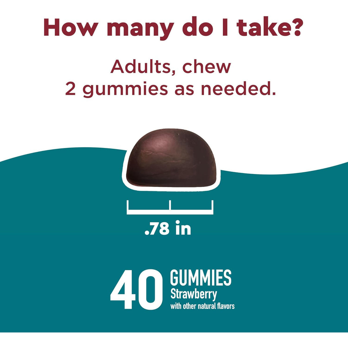 Nature Made Wellblends Stress Relief Strawberry Gummies 40 Count