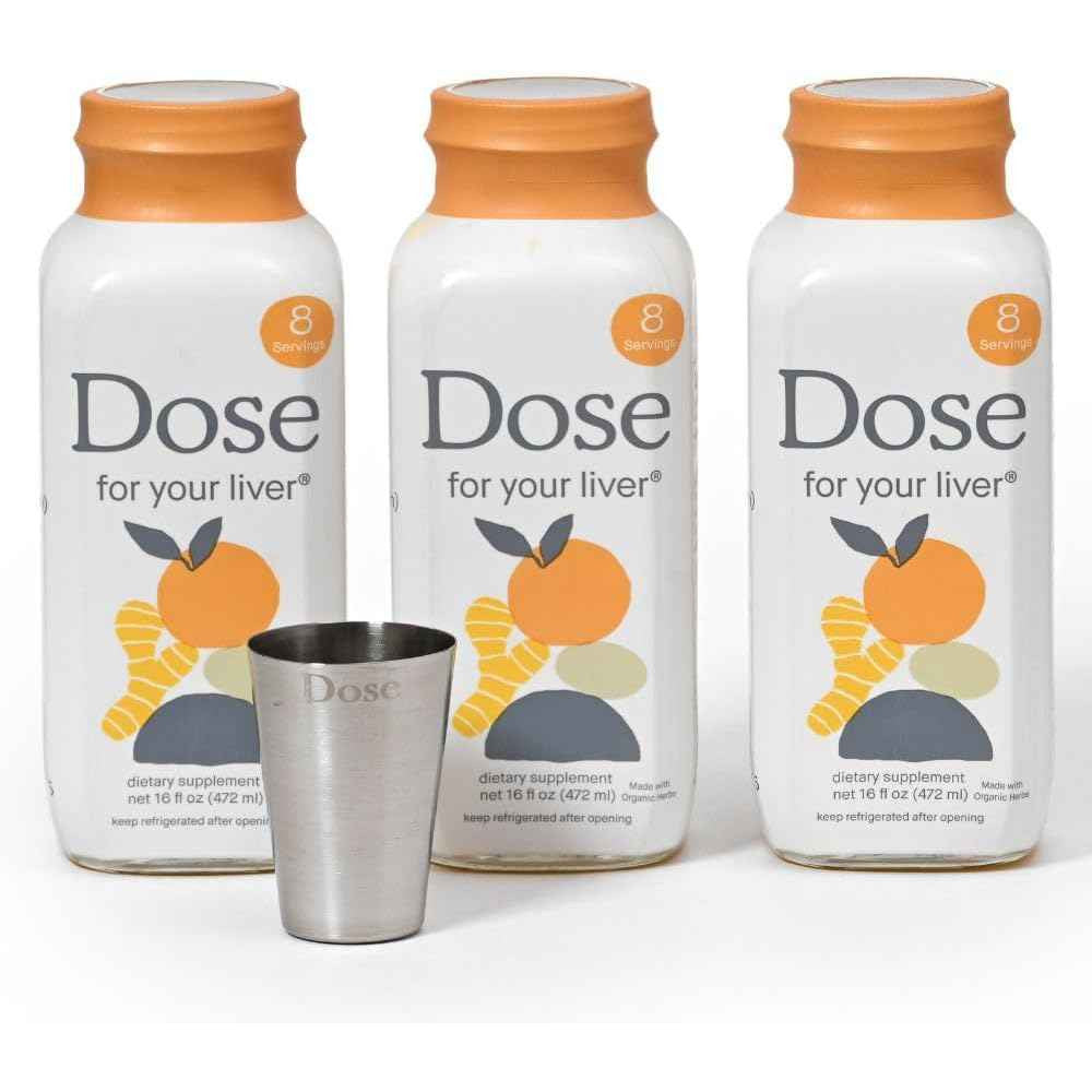 Dose Organic Milk Thistle Liver Cleanse Supplement with Turmeric 16oz