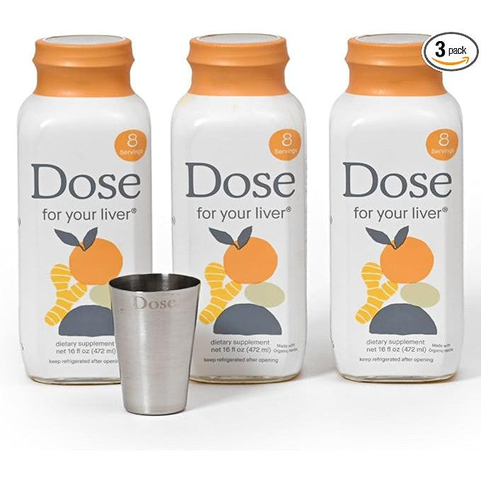 Dose Organic Milk Thistle Liver Cleanse Supplement with Turmeric 16oz