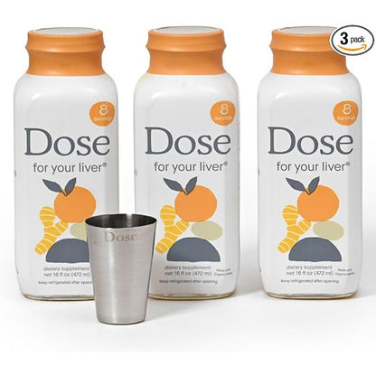 Dose Organic Milk Thistle Liver Cleanse Supplement with Turmeric 16oz