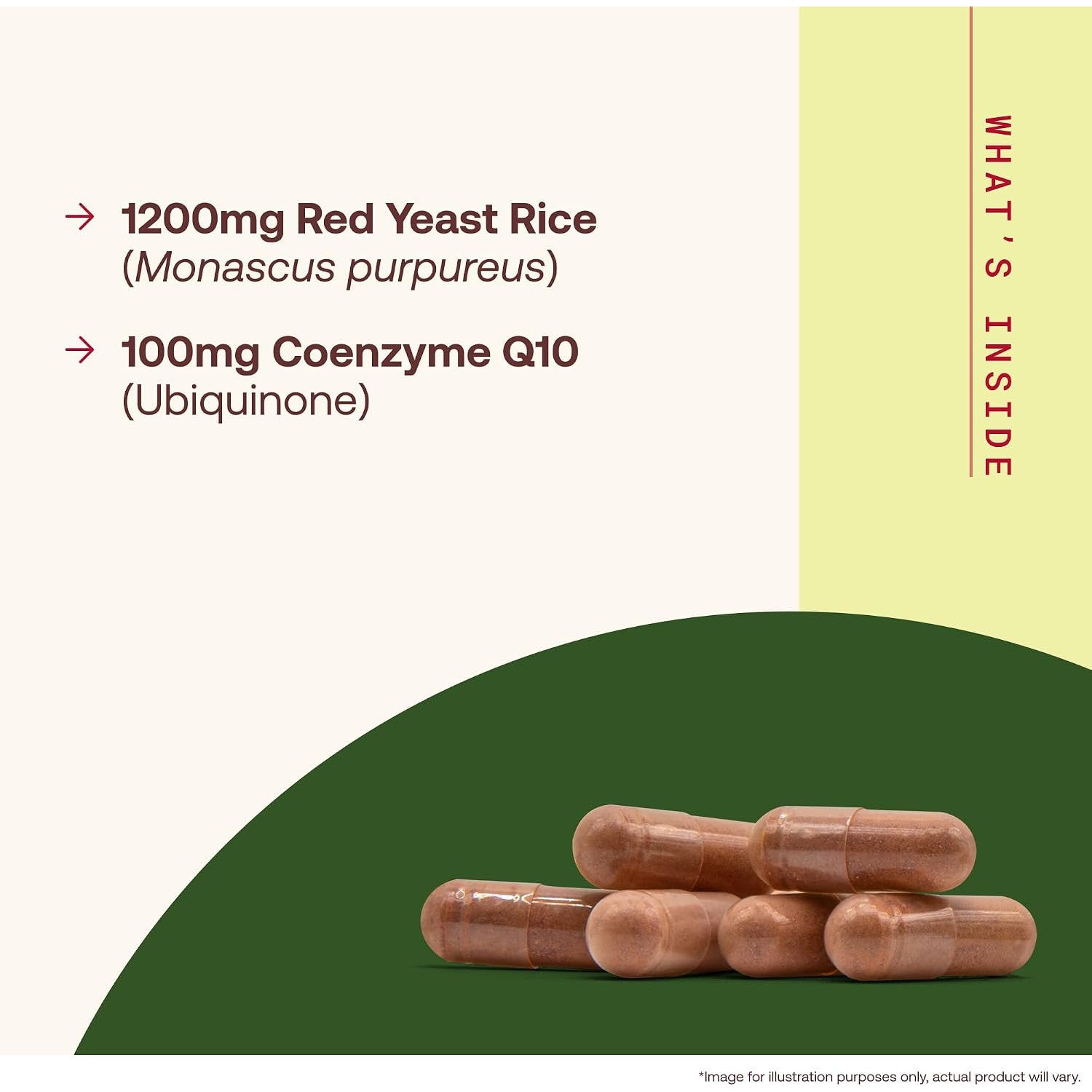 Jarrow Formulas Red Yeast Rice with CoQ10 Dietary Supplement Capsules