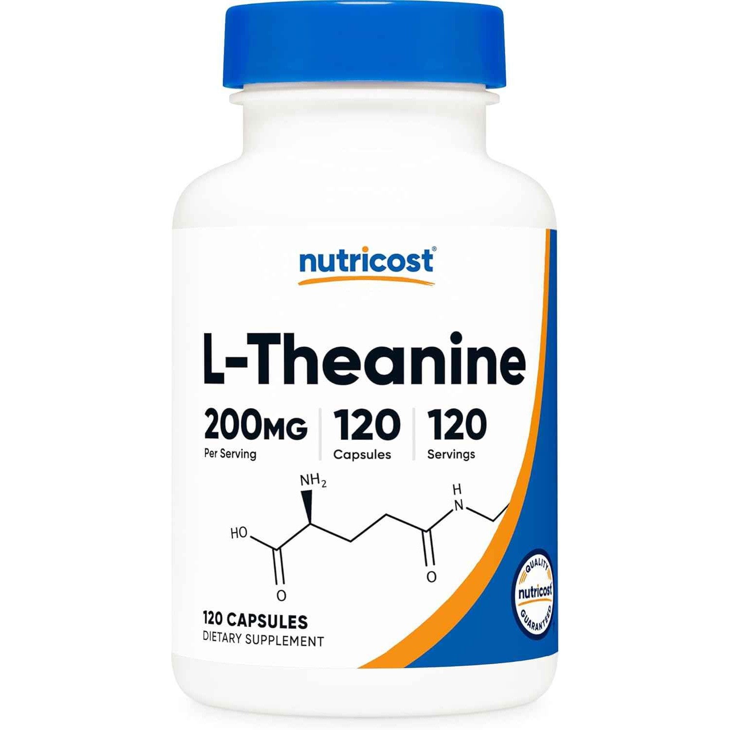 Nutricost L-Theanine 200mg Double Strength Non-GMO Gluten Free Capsules