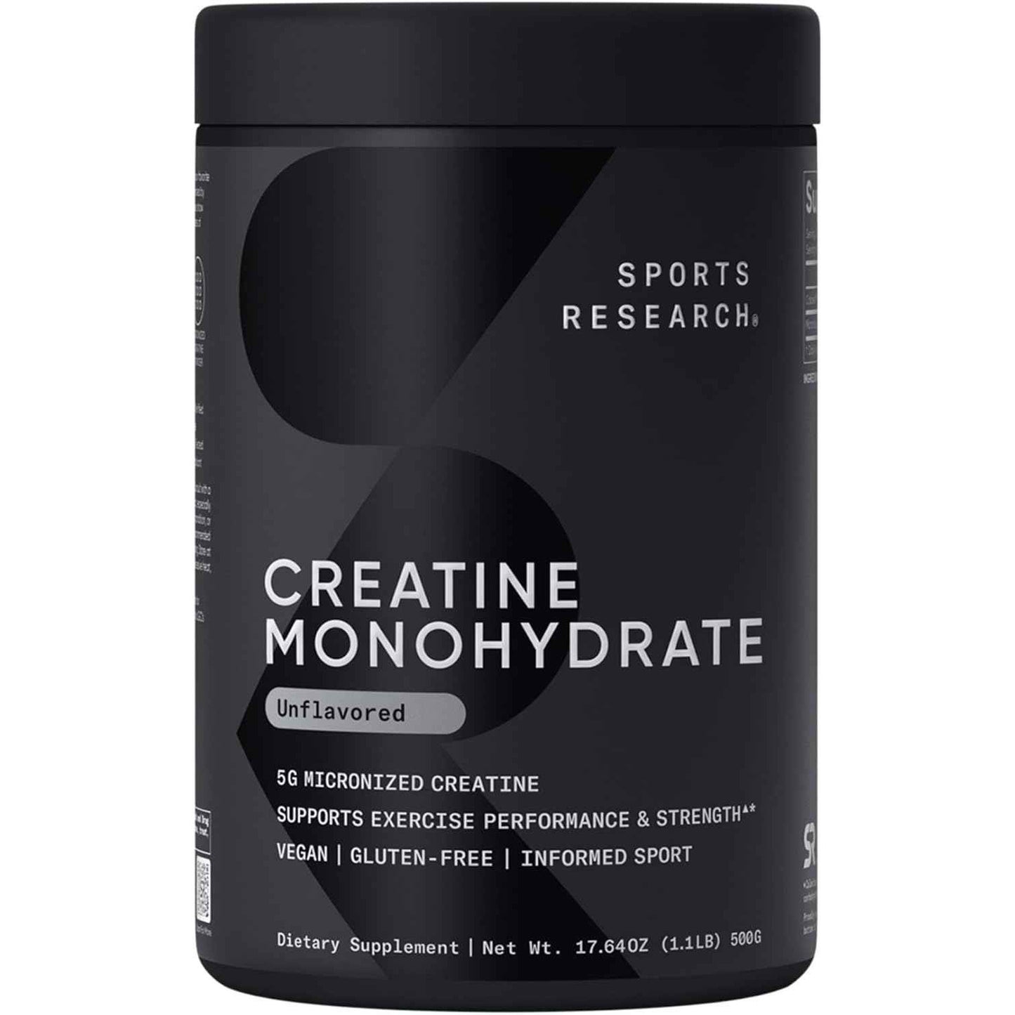 Sports Research Creatine Monohydrate Micronized Powder 17.64 Oz