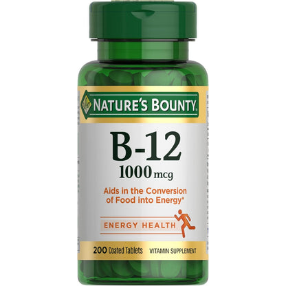 Nature's Bounty Vitamin B12 1000 mcg Supplement Supports Energy Metabolism