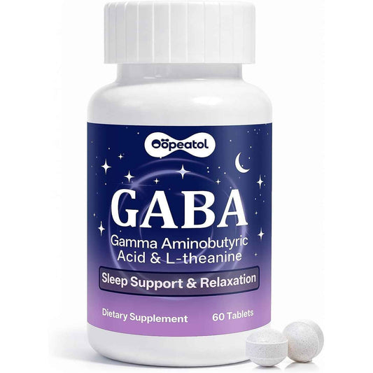Oopeatol GABA L-Theanine Stress Sleep Mood Support Tablets 60 Count