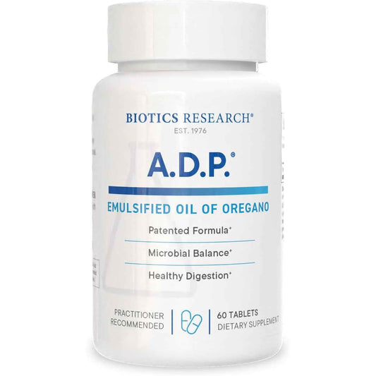 BIOTICS RESEARCH A.D.P. Emulsified Oil of Oregano 50mg - GI Health, 60 Tabs