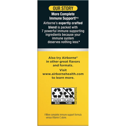 Airborne Immune Support Effervescent Tablets Zesty Orange 30 Count