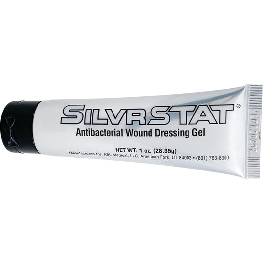 SilvrSTAT First Aid Kit Gel 32 PPM Silver Healing Wound Dressing SilverSol Ag₄O₄ Particles 1 oz