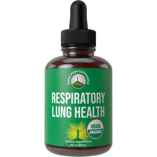 Peak Performance Organic Lung Detox Respiratory Support Liquid Drops