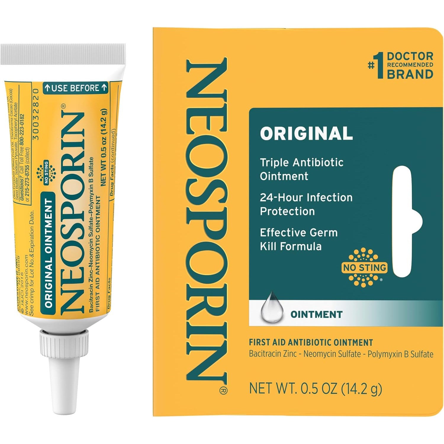 Neosporin Original Triple Antibiotic Ointment 0.5 oz Infection Protection Wound Care